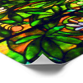 Spirituelle Tiffany-Fenster Landschaftliche Baumla Poster (Ecke)