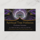 Spirituelle Tree Holistic Business Cards Visitenkarte (Vorderseite)