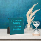 Spirituelle Typografie Zitat zum Erwachen Fotoplatte (InSitu)