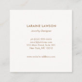 Spirituelle Visitenkarte für das dritte Eye Logo (Rückseite)