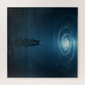 Spirituelle Weibchen mit Blick in den Universum Puzzle (Horizontal)