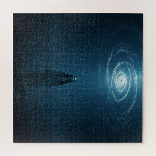 Spirituelle Weibchen mit Blick in den Universum Puzzle (Horizontal)