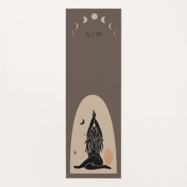 Spirituelle weibliche magische Körper Esoterisches Yogamatte