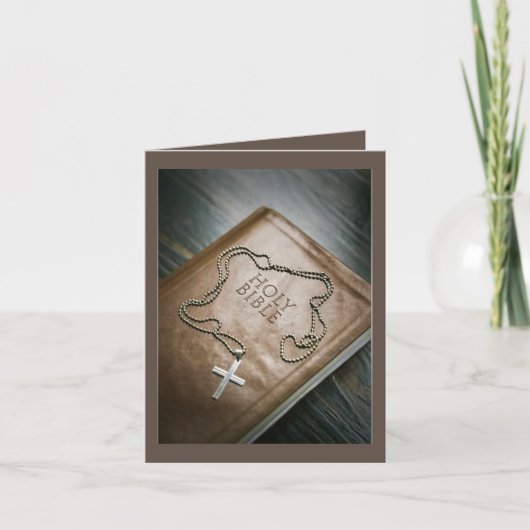 Spirituelle Weihnachten Dankeskarte (Vorderseite)