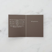 Spirituelle Weihnachten Dankeskarte (Innenseite)