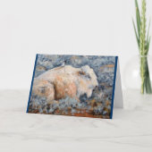 Spirituelle White Buffalo Feine Karte (Vorderseite)