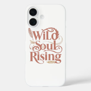 Spirituelle wilde Seele aufsteigend Schriftzug iPhone 16 Hülle