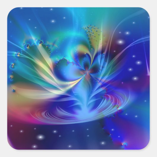 Spirituelle Wunder Quadratischer Aufkleber (Vorderseite)