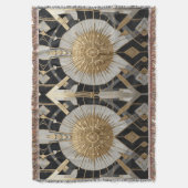 Spirituelle Yantra Throw Blanket Decke (Vorderseite Vertikal)