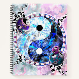 Spirituelle Yin Yang Symbol Notizblock