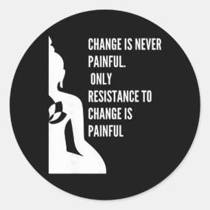 Spirituelle Yoga-Meditation Achtsamkeit Zen Buddha Runder Aufkleber