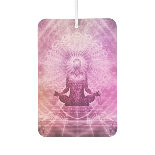 Spirituelle Yoga Meditation Zen Farblich Autolufterfrischer (Vorderseite)