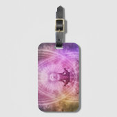 Spirituelle Yoga Meditation Zen Farblich Gepäckanhänger (Vorderseite Vertikal)