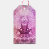Spirituelle Yoga Meditation Zen Farblich Geschenkanhänger (Rückseite)