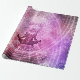 Spirituelle Yoga Meditation Zen Farblich Geschenkpapier