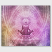 Spirituelle Yoga Meditation Zen Farblich Geschenkpapier (Flach)