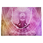 Spirituelle Yoga Meditation Zen Farblich Große Geschenktüte (Vorderseite)