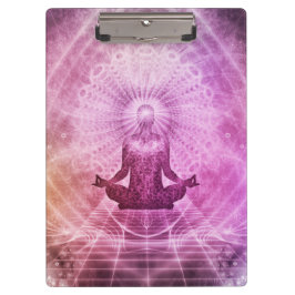 Spirituelle Yoga Meditation Zen Farblich Klemmbrett