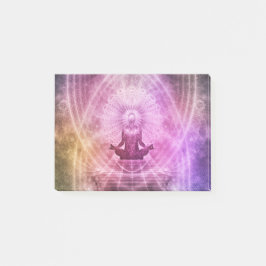 Spirituelle Yoga Meditation Zen Farblich Post-it Klebezettel