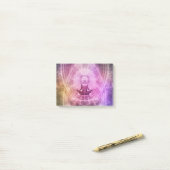 Spirituelle Yoga Meditation Zen Farblich Post-it Klebezettel (Auf Schreibtisch)