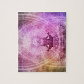 Spirituelle Yoga Meditation Zen Farblich Puzzle (Vertikal)