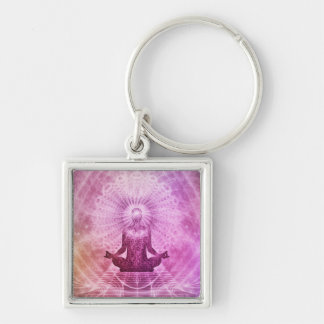 Spirituelle Yoga Meditation Zen Farblich Schlüsselanhänger