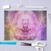 Spirituelle Yoga Meditation Zen Farblich Seidenpapier (Handwerk)