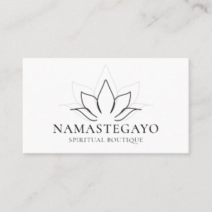 Spirituelle Yoga-Meditations-Lotus-Zen-Holistik Visitenkarte