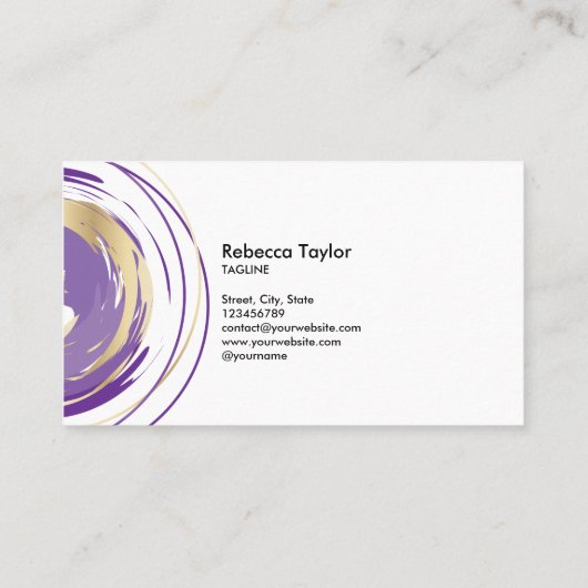 Spirituelle Yoga-Trainer Visitenkarte (Rückseite)