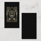 Spirituelle Zeichen Mondastrologie Sonnenstars Visitenkarte (Vorne/Hinten)