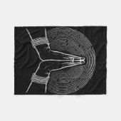 Spirituelle Zen-Meditations-Mudra Fleecedecke (Vorderseite (Horizontal))
