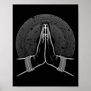 Spirituelle Zen-Meditations-Mudra  Poster