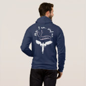 Spirituelle zip up Hoodie-Isaiah 6:8 Hoodie (Schwarz voll)