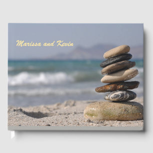 Spiritueller Balanced Stones Stack Gästebuch