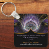 Spiritueller Baum des Fraktals Kunst Schlüsselanhänger (Vorderseite)