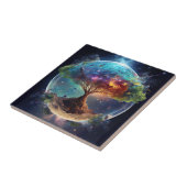 Spiritueller Baum des Lebens Fliese (Seite)