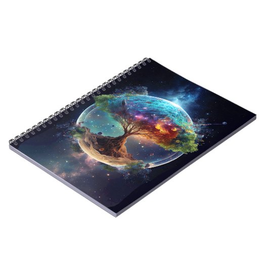 Spiritueller Baum des Lebens Notizblock (Linke Seite)