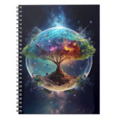 Spiritueller Baum des Lebens Notizblock (Vorderseite)