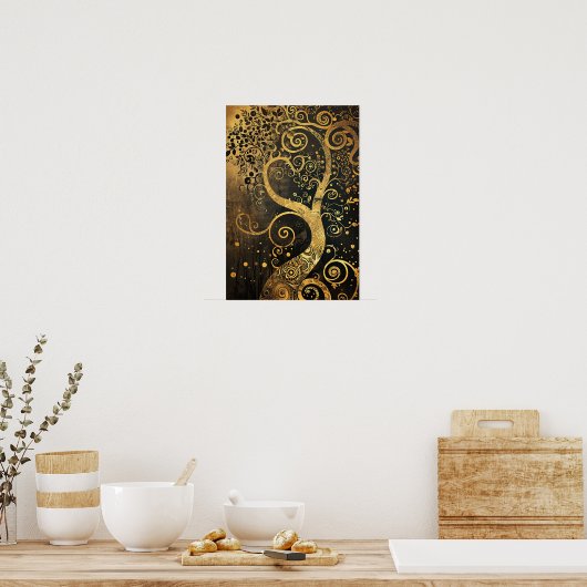 Spiritueller Baum des Lebens Poster (Küche)
