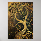 Spiritueller Baum des Lebens Poster (Vorne)