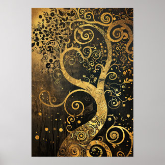 Spiritueller Baum des Lebens Poster