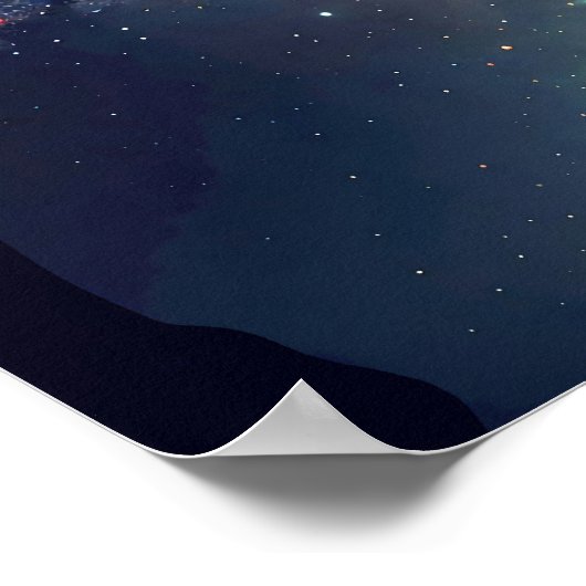 Spiritueller Baum des Lebens Poster (Ecke)