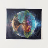 Spiritueller Baum des Lebens Wandteppich (Vorderseite (Horizontal))