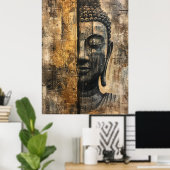 Spiritueller Buddha Canvas Print for Tranquil Zuha Poster (Heimbüro)