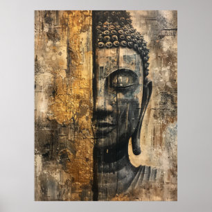 Spiritueller Buddha Canvas Print for Tranquil Zuha Poster