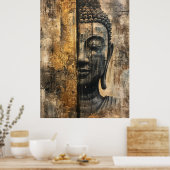 Spiritueller Buddha Canvas Print for Tranquil Zuha Poster (Küche)