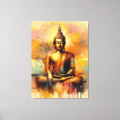 Spiritueller Buddha Leinwanddruck (Vorderseite)