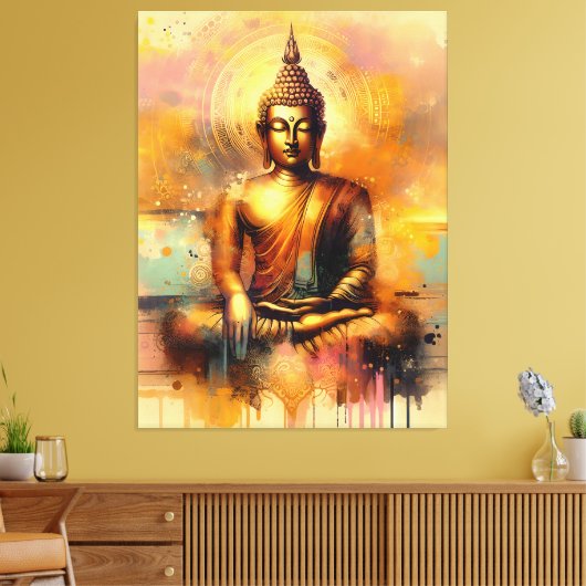 Spiritueller Buddha Leinwanddruck (Insitu (Wohnzimmer))