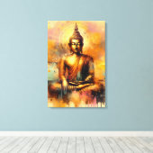 Spiritueller Buddha Leinwanddruck (Insitu (Holzboden))