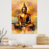 Spiritueller Buddha Poster (Küche)